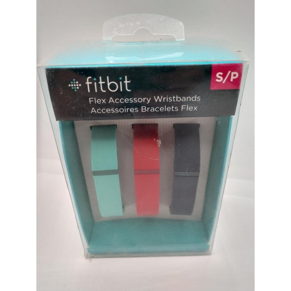 Fitbit Flex Accessory Wristbands Set S/P - Black Red & Teal Colors